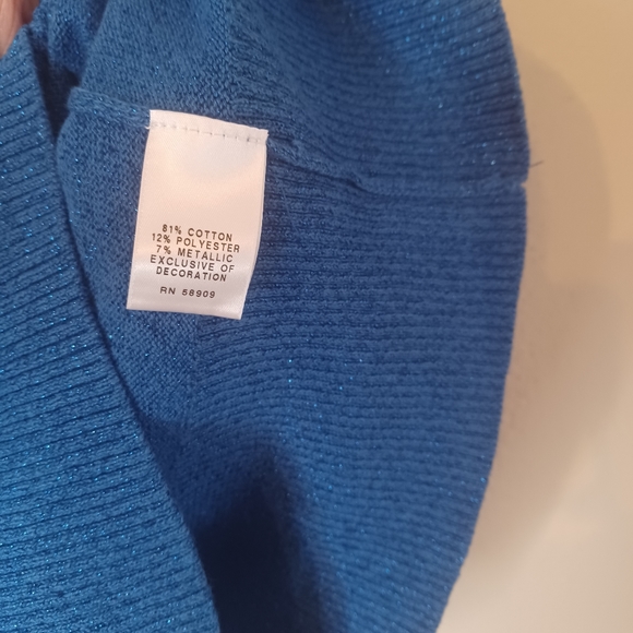 NWT Copper Key Blue Shimmer Girl's Short Sleeve Dress Size Large (14) - Picture 8 of 10